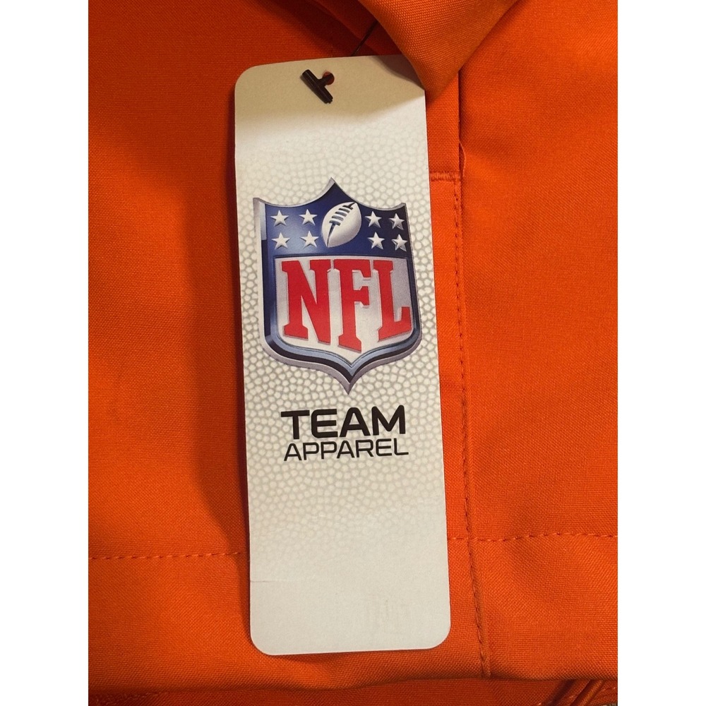 NWT NFL Team Apparel Denver Broncos Jacket Mens L Orange Soft Shell Full Zip - Picture 6 of 8